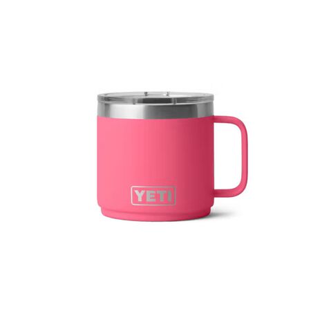 YETI Rambler 14 oz. Tropical Pink BPA Free Ceramic Lined Stackable Mug