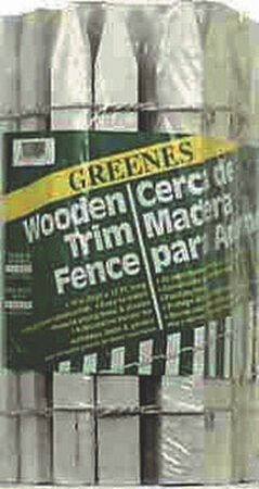 Greenes 16 in. H x 12 ft. L White Wood Garden Fence