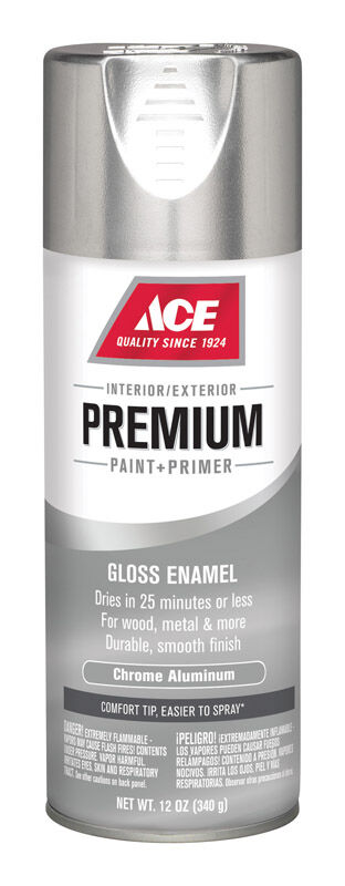Ace Premium Gloss Chrome Aluminium Enamel Spray Paint 12 Oz Stine Home Yard The Family You Can Build Around