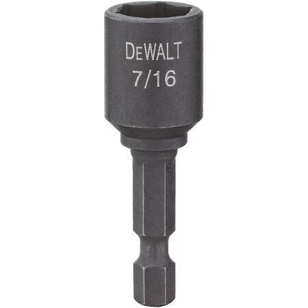 DeWalt Impact Ready 7/16 in. S X 1-7/8 in. L Steel Magnetic Nut Setter 1 pc