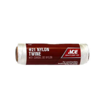 Ace 21 in. D X 215 ft. L White Twisted Nylon Mason Line