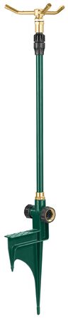 Orbit 56772 3-Arm Rotating Sprinkler On Telescoping Step Spike