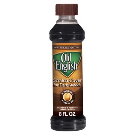 Old English No Scent Scratch Cover Polish Dark Wood 8 oz Liquid