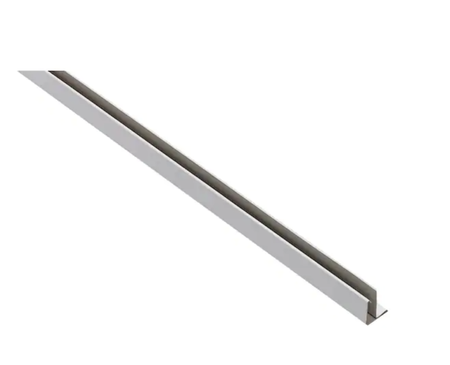 1.5" x 7.9791' White Vinyl Bottom Rail Skirting Trim