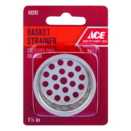 Ace 1-1/2 in. D Chrome Strainer Basket