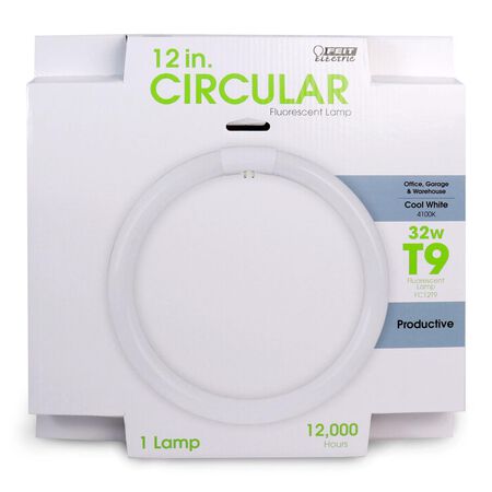 Feit 32 W T9 12 in. D Circline Fluorescent Bulb Cool White Circular 4100 K 1 pk