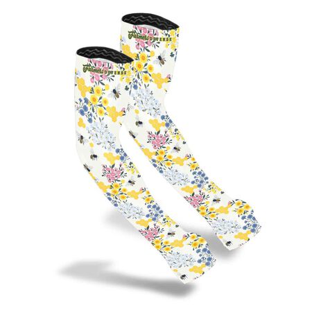 Farmers Defense S/M Polyester/Spandex Save the Bee's Multicolored Protection Sleeves