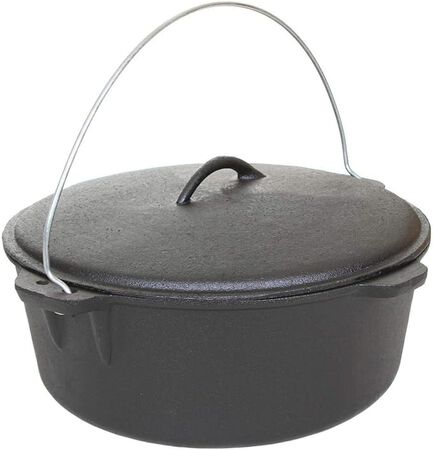 Cajun Classic 16-Quart Seasoned Cast Iron Dutch Oven