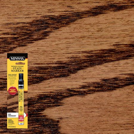 Minwax Wood Finish Stain Marker Semi-Transparent Red Mahogany Oil-Based Stain Marker 1/3 oz