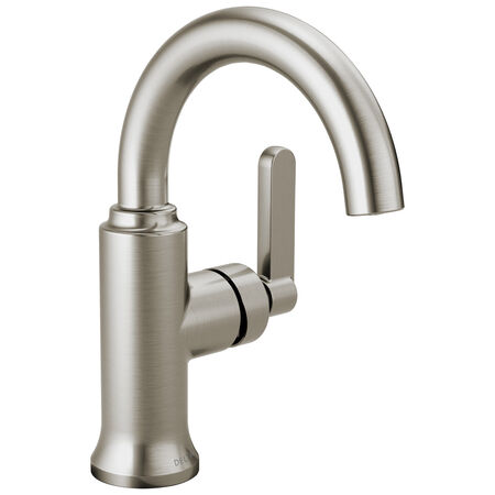 Delta Brushed Nickel Pop-up Bathroom Sink Faucet 4 in.