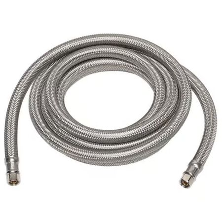 Ace 1/4 in. Compression in. x 1/4 in. D Compression 20 ft. Braided Stainless Steel Ice Maker Supply