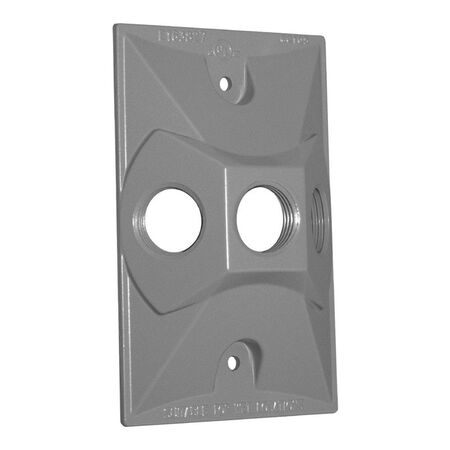 Sigma Engineered Solutions Rectangle Metal 1 gang 4.61 in. H X 2.85 in. W Lampholder Cover
