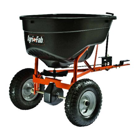 Agri-Fab Tow Behind Spreader For Ice Melt/Seeds 130 lb. cap.