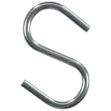 Ace Small Zinc-Plated Silver Steel 1.5 in. L S-Hook 80 lb 40 pk