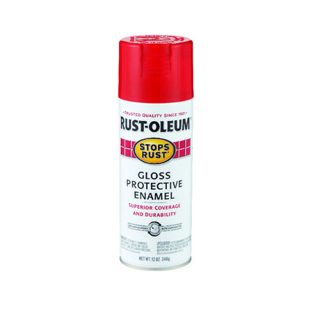 Rust-Oleum Stops Rust Gloss Sunrise Red Spray Paint 12 oz