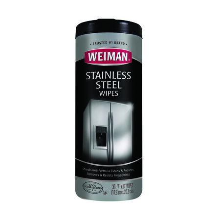Weiman Fresh Clean Scent Heavy Duty Stainless Steel Wipes 30 pk Wipes