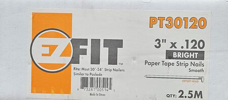 Nail EZ 3x.120 Frm Smt Ppr RH