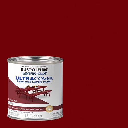 Rust-Oleum Painters Touch Ultra Cover Gloss Colonial Red Water-Based Acrylic Ultra Cover Paint 0.5 p