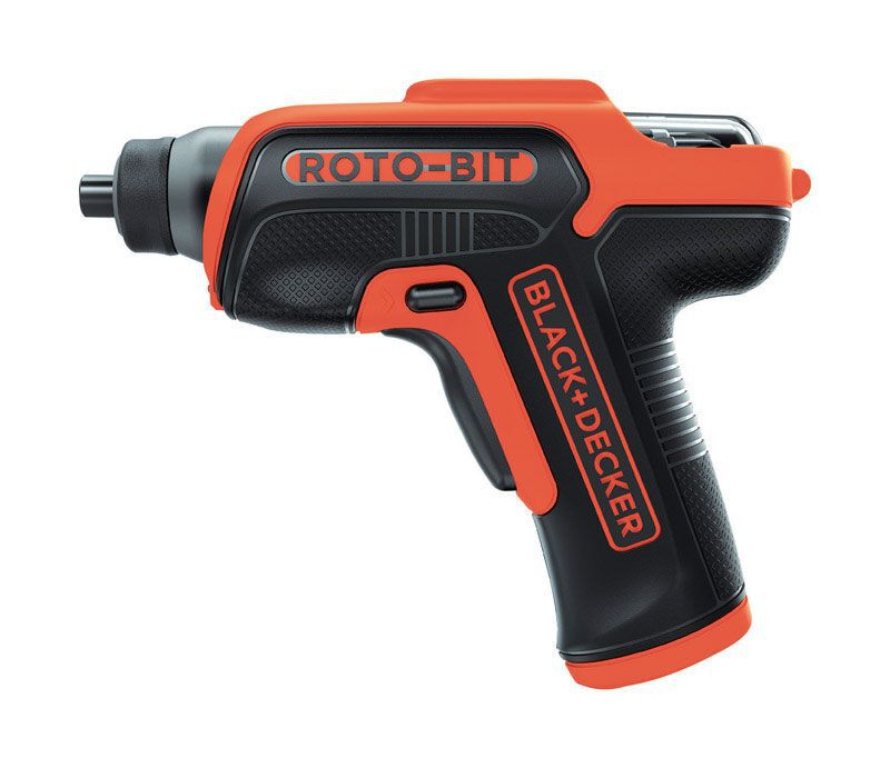 Black Decker Roto Bit 4 Volts Lithium Ion Cordless Storage Screwdriver With Bit Set Stine Home Yard The Family You Can Build Around