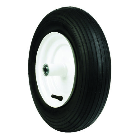 Arnold 8 in. D X 16 in. D 500 lb. cap. Centered Wheelbarrow Tire Rubber