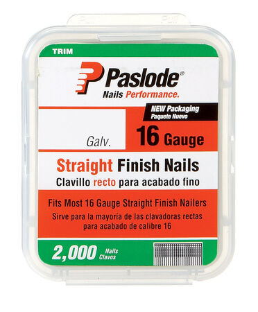 Paslode 2 in. L 16 Ga. Galvanized Straight Finish Nails 2 000 pk