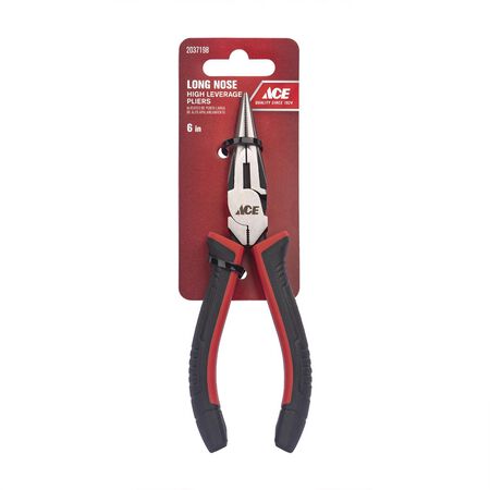 Ace 1 Pack Alloy Steel Long Nose Pliers 6 in. L