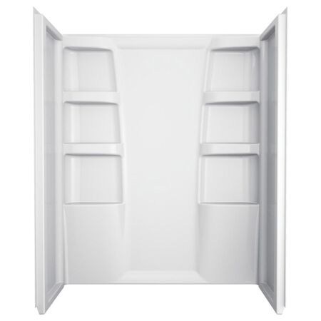 Delta Hycroft 73.5 in. H X 30 in. W X 60 in. L White Shower Surround