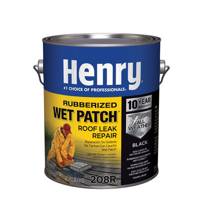 Henry Wet Patch Sbs Rubber Modified Roof Cement 1 gal. Black