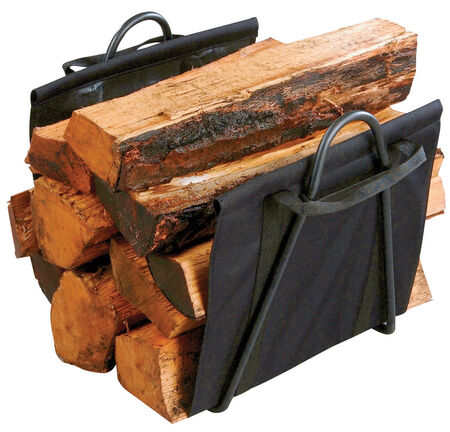 Panacea Black Matte Steel Log Rack