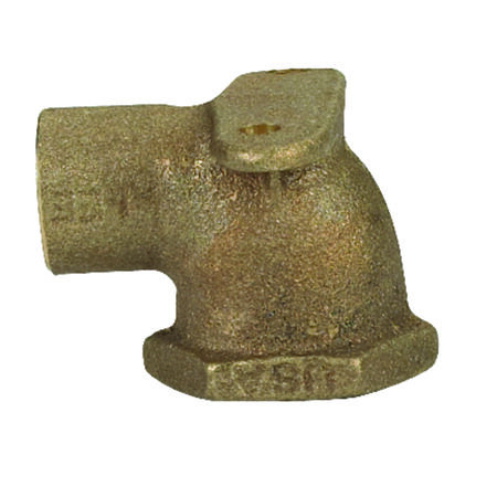 Nibco 1/2 in. Sweat X 1/2 in. D FPT Brass Drop Ear Elbow 1 pk