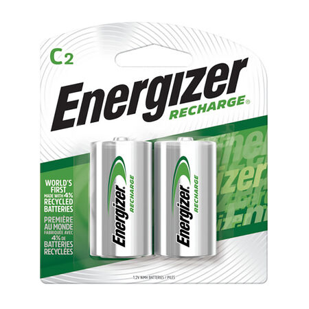 Energizer Recharge NiMH C 1.2 V 2500 Ah Rechargeable Battery NH35BP-2R2 2 pk