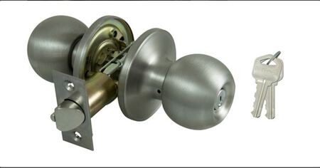 ProSource T3600V-PS Entry Knob, Stainless Steel, KW1, KA3 Keyway, 3 Grade, Pack of 3