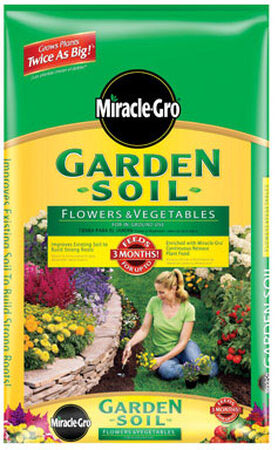 Miracle-Gro All Purpose Garden Soil Fertilizer Enriched 2 cu ft