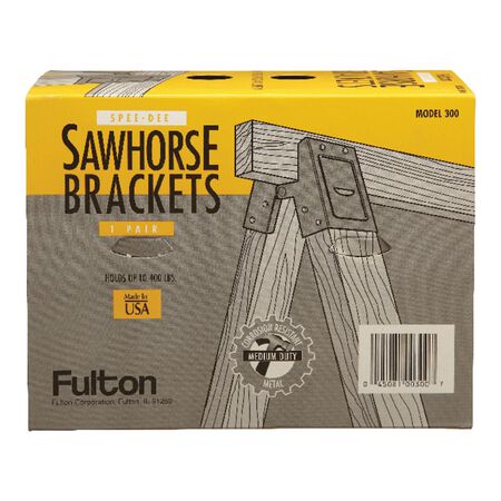 Fulton 2 in. H X 4 in. W Sawhorse Brackets 400 lb. cap. 1 pc