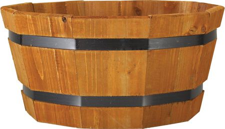 Matthews Shallow Barrel Tub Heartwood 8inx17in 6ea