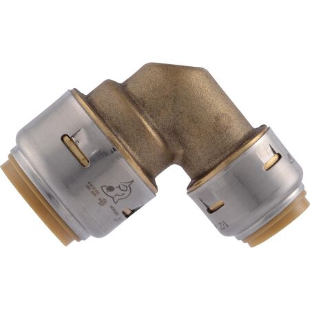 SharkBite 3/4 in. Push X 1/2 in. D Push Brass Reducing Elbow