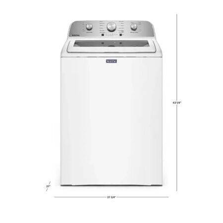 Maytag 4.7 Cu. Ft. Top Load Washer with Agitator & Extra Power Cycle in White