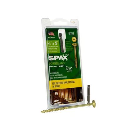 SPAX PowerLags 1/4 in. in. x 5 in. L Star Washer Head Serrated Structural Screws