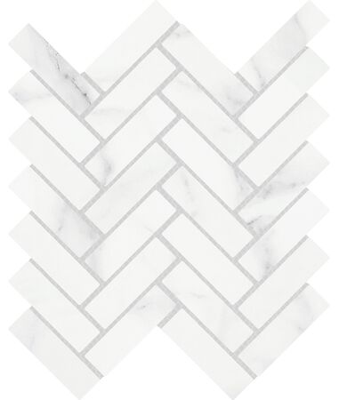 Contessa Dama Herringbone Mosaic 9" x 11" Porcelain