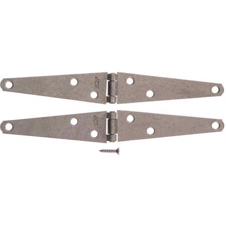 Ace 4 in. L Galvanized Light Duty Strap Hinge 2 pk