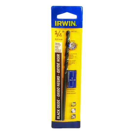 Irwin 1/4 in. X 6 in. L High Speed Steel Split Point Drill Bit 1 pc