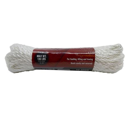 Ace 1/4 in. Dia. x 50 ft. L White Twisted Nylon Rope