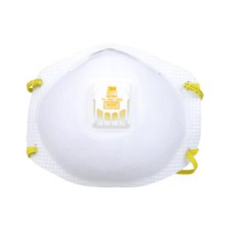 3M N95 Sanding and Fiberglass Disposable Respirator Valved White 2 pc