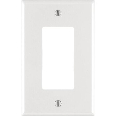 Leviton Decora White 1 gang Nylon Decorator Wall Plate 1 pk