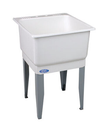 Mustee Laundry Tub Single Bowl 34 in. x 23 in. x 25 in. 20 gal. 5 Basins