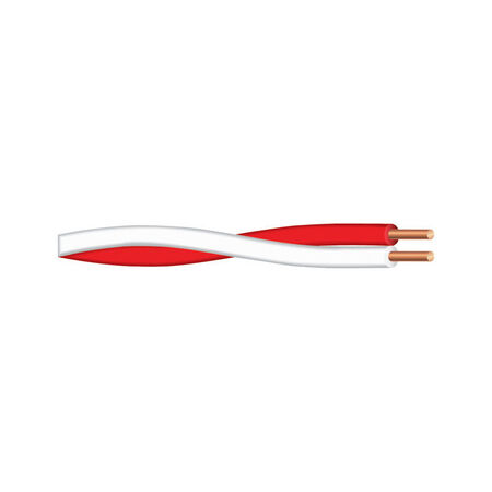 Southwire 500 ft. 20/2 Copper Bell Wire Red/White - Sold by the foot