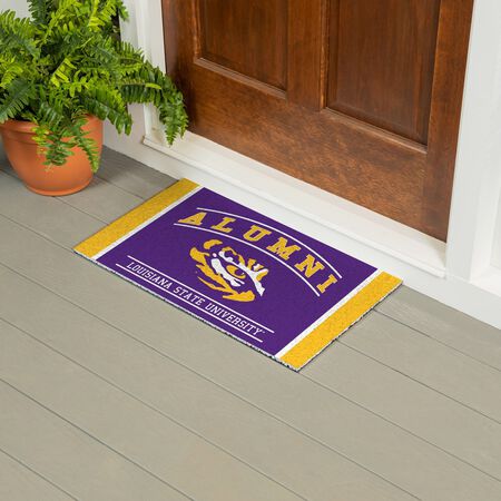 Evergreen Louisiana State University Alumni PVC Mat, 28 in. x16 in.