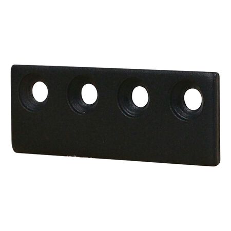 National Hardware 3-1/8 in. L Matte Black Steel Sliding Door Hardware Connecting Adapter 1 pk