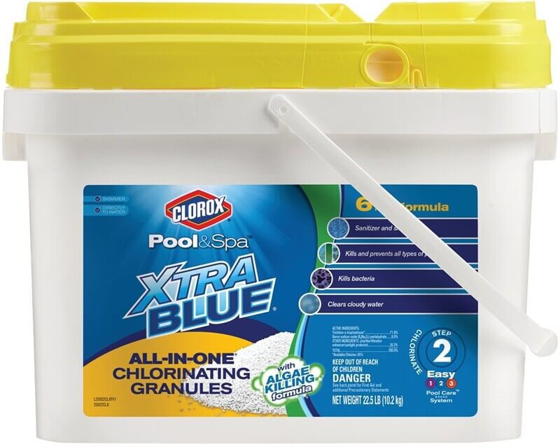 24322CLX Clorox Pool&Spa AllinOne XtraBlue Chlorinating Granules