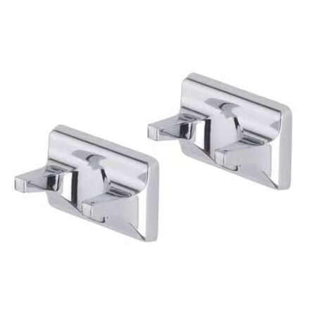 OakBrook Collection Chrome Silver Double Robe Hook